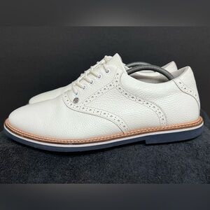 G/FORE G4 Gallivanter Men SIZE 12 Golf Shoes Pebble Leather Saddle Snow Twilight